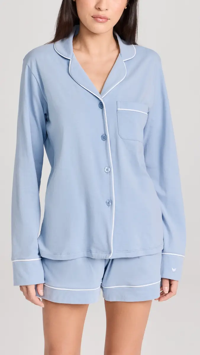 Petite Plume Pima Cotton Long Sleeve Pajama Set | Thumbnail 2