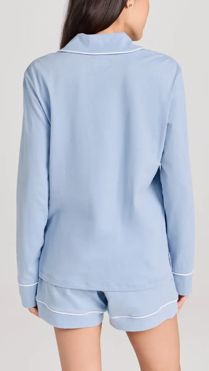 Petite Plume Pima Cotton Long Sleeve Pajama Set | Thumbnail 3