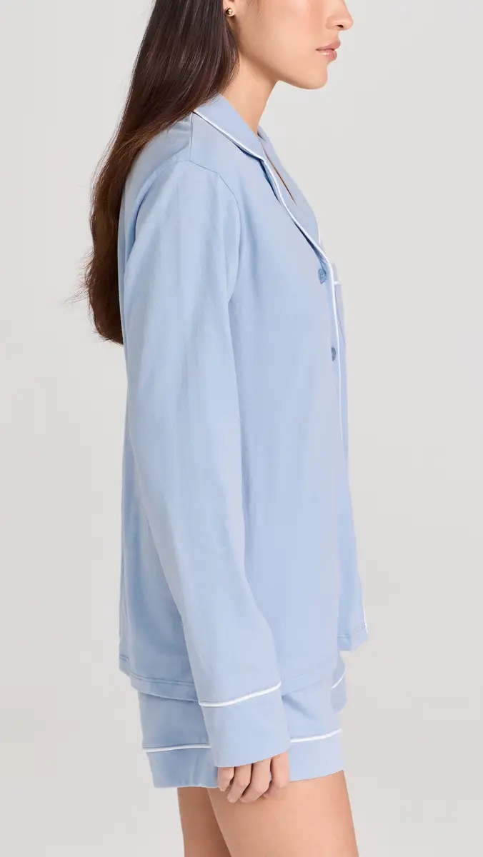Petite Plume Pima Cotton Long Sleeve Pajama Set | Thumbnail 4