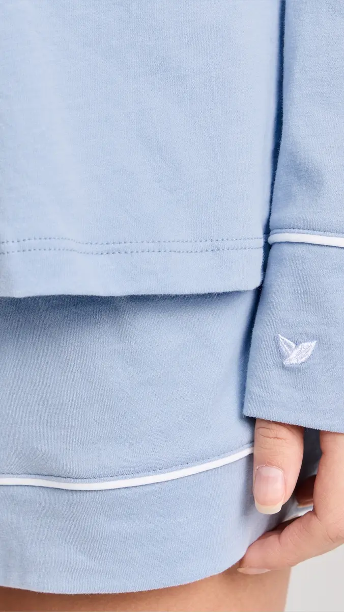 Petite Plume Pima Cotton Long Sleeve Pajama Set | Thumbnail 6