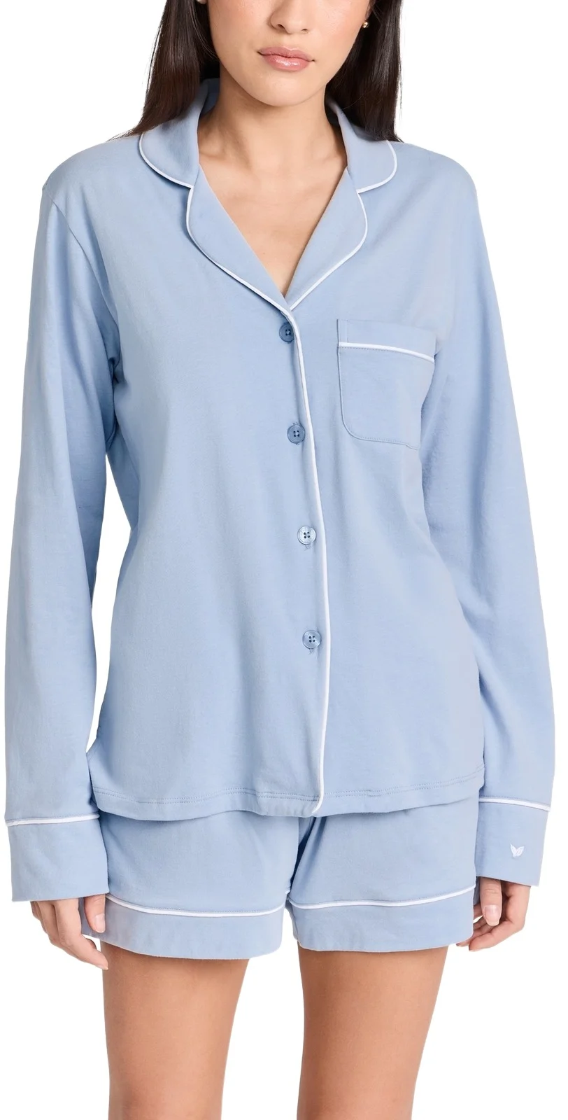 Pima Cotton Long Sleeve Pajama Set Pima Cotton Long Sleeve Pajama Set