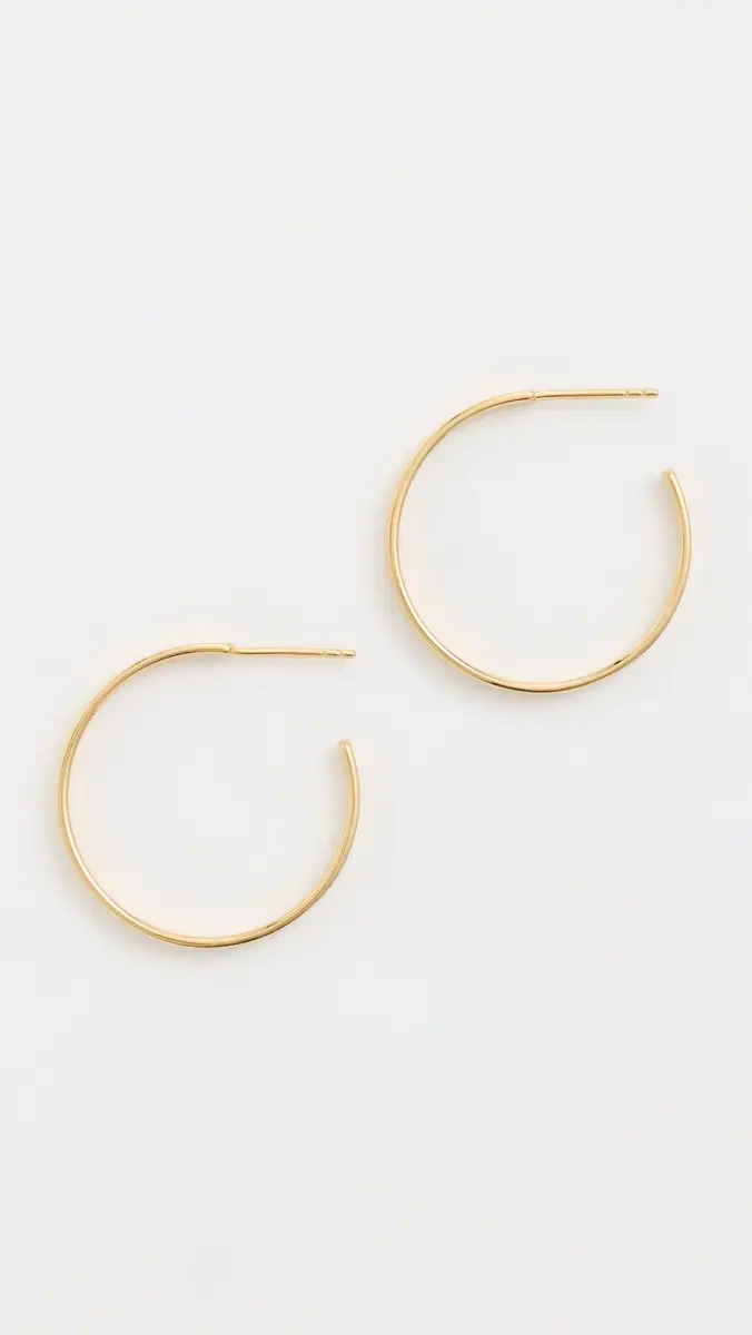 Gwen Beloti Sherry Hoops 1.0 Gold One Size | Thumbnail 2