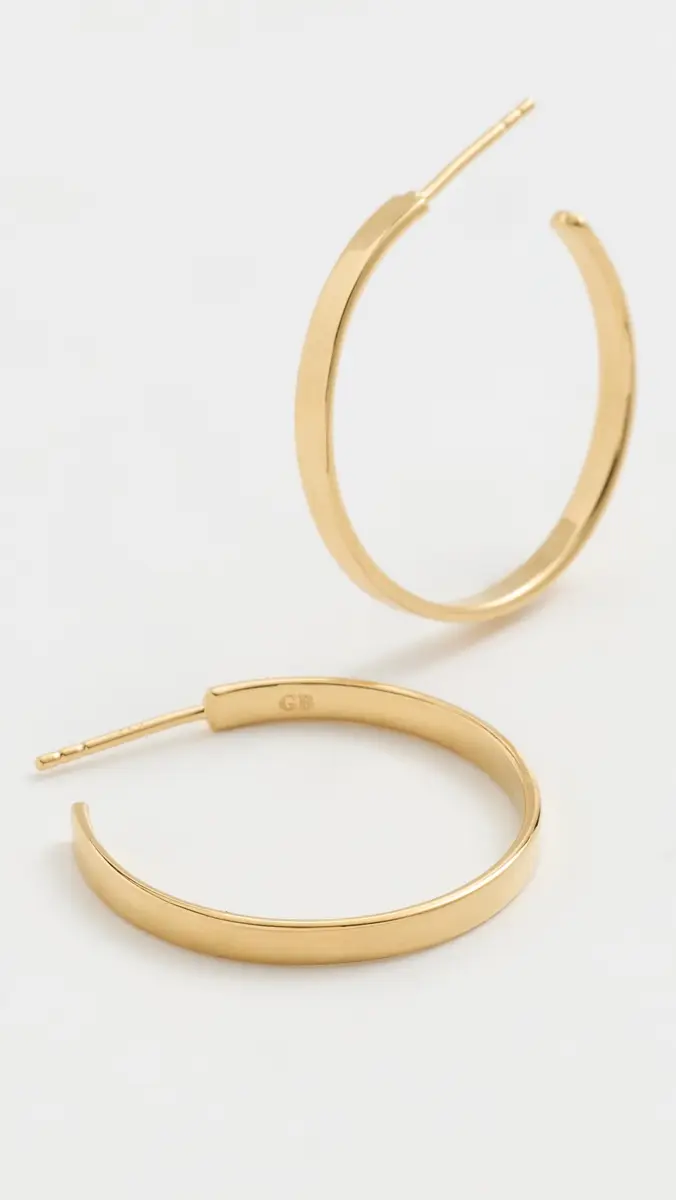 Gwen Beloti Sherry Hoops 1.0 Gold One Size | Thumbnail 4