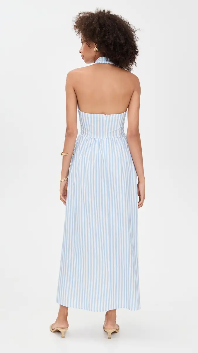 Seven Wonders Calianna Midi Dress Sky Blue Stripe | Thumbnail 3