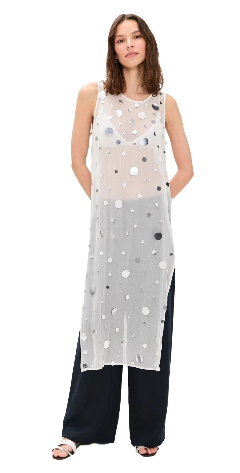 CHAN LUU Chloe Sequin Tunic