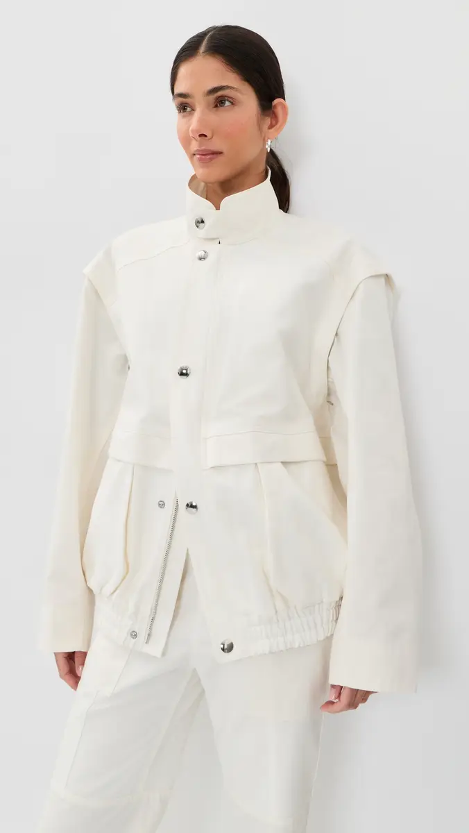 Tibi Patchwork Twill Slicker Jacket | Thumbnail 2 Tibi Patchwork Twill Slicker Jacket | Thumbnail 2