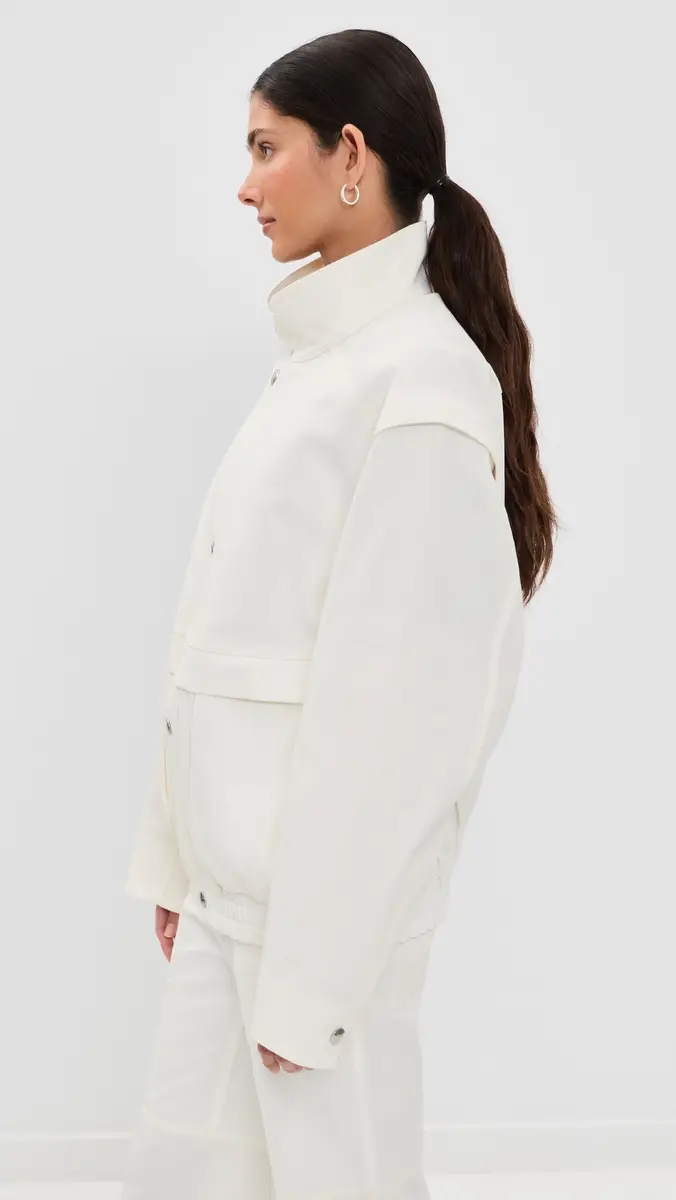 Tibi Patchwork Twill Slicker Jacket | Thumbnail 4 Tibi Patchwork Twill Slicker Jacket | Thumbnail 4