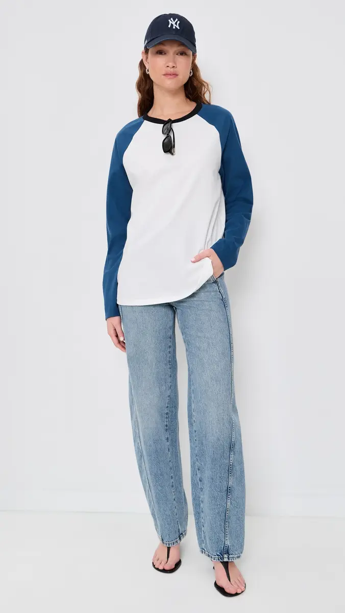 Lioness Kravitz Baseball Tee Blue | Thumbnail 5 Lioness Kravitz Baseball Tee Blue | Thumbnail 5