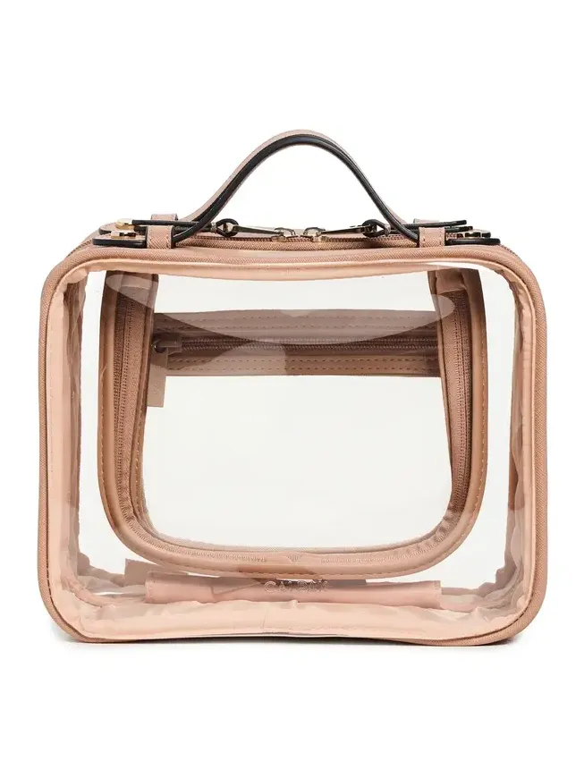 CALPAK Medium Clear Cosmetics Case