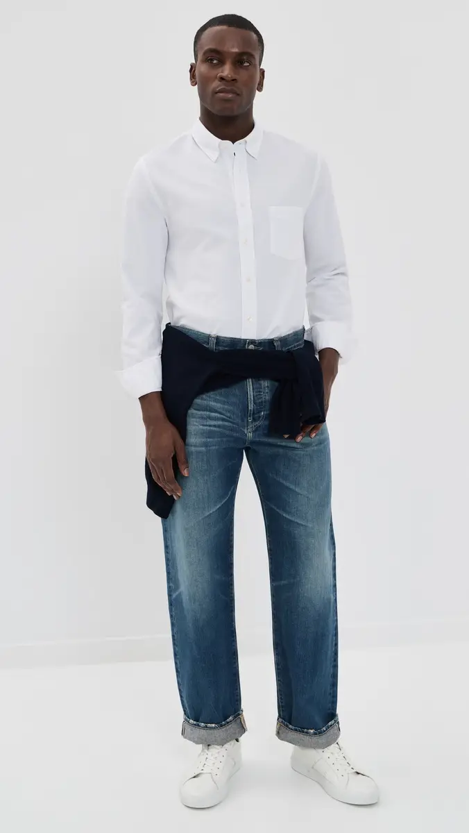 OFFICINE GÉNÉRALE New Oxford Button Down Shirt | Thumbnail 5