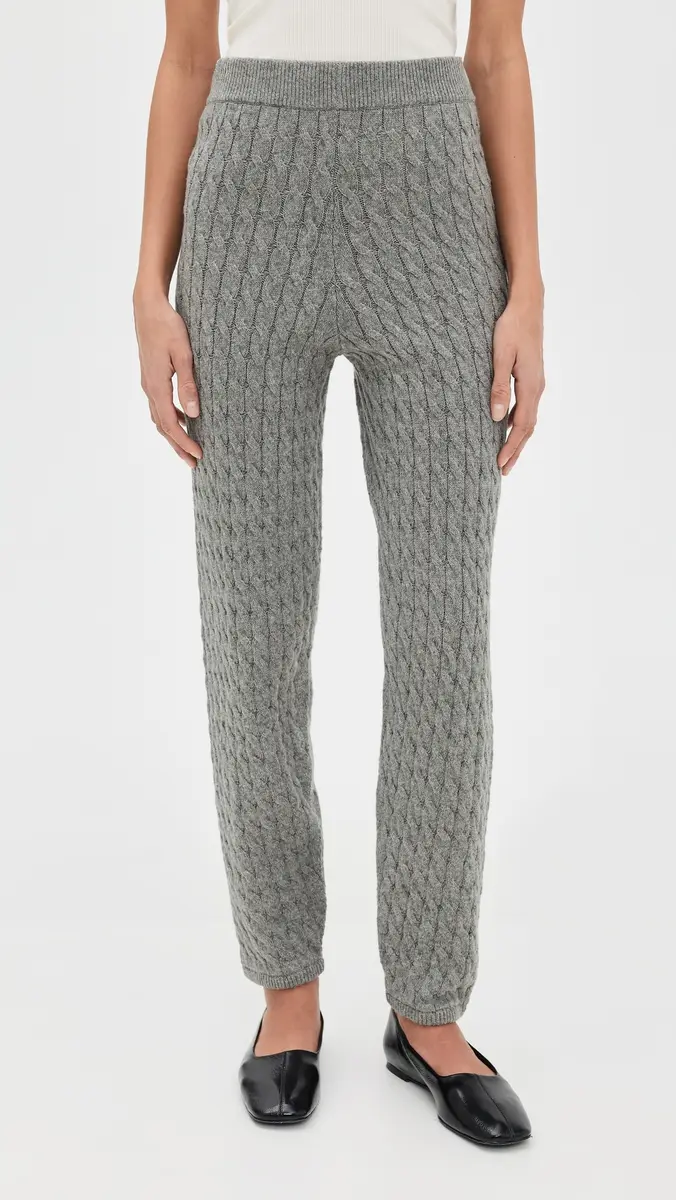 LE BOP Cable Knit Joggers | Thumbnail 2 LE BOP Cable Knit Joggers | Thumbnail 2