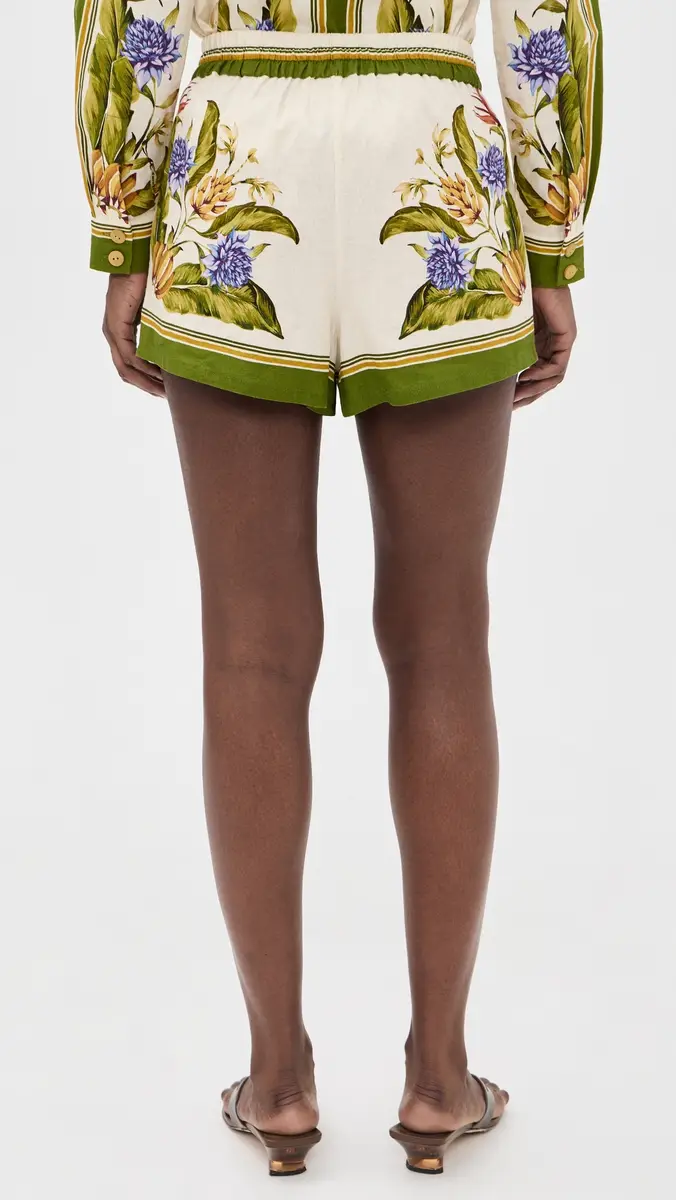 FARM Rio Tropical inen Shorts Tropical Scarf Sand | Thumbnail 3