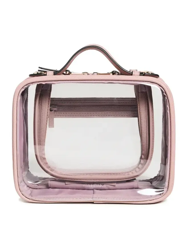 CALPAK Medium Clear Cosmetics Case