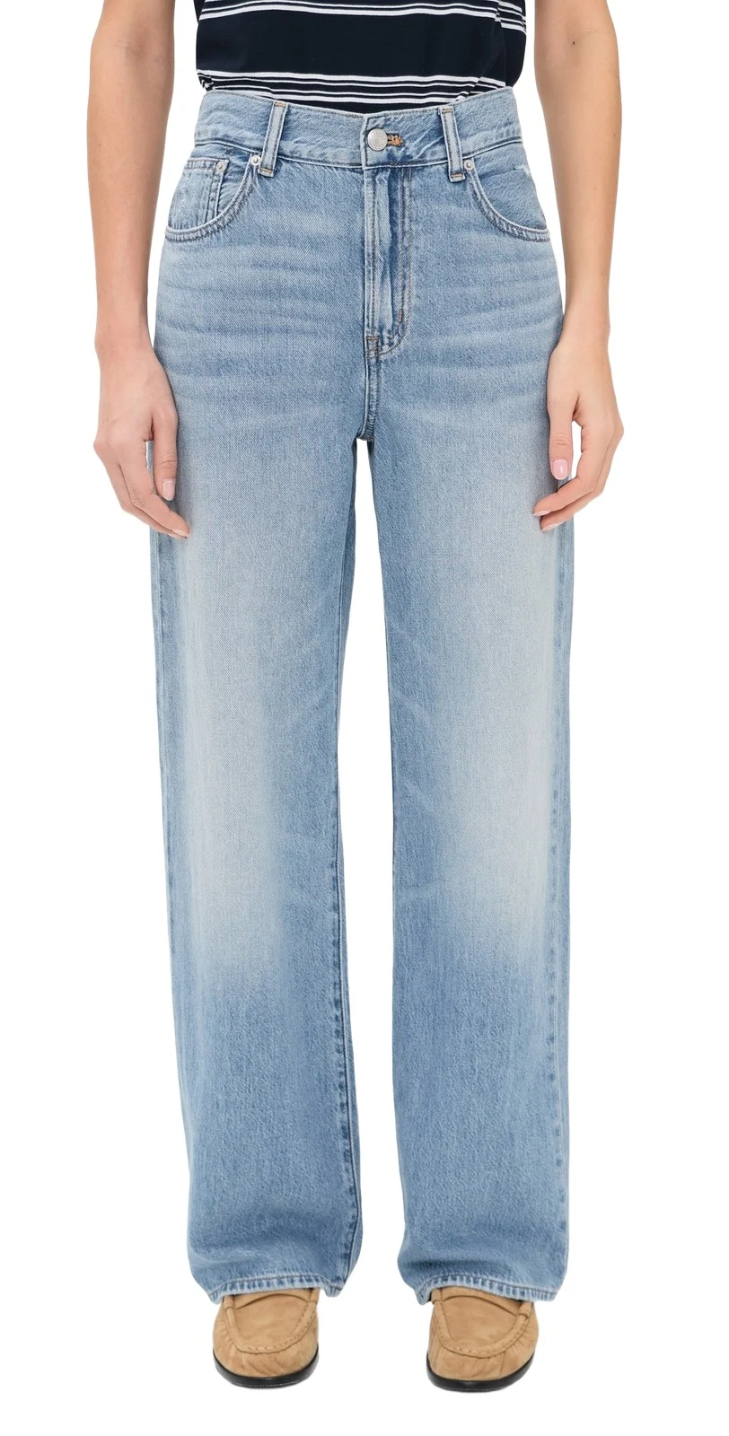 The Perfect Vintage Wide Leg Jeans In Airy Denim The Perfect Vintage Wide Leg Jeans In Airy Denim
