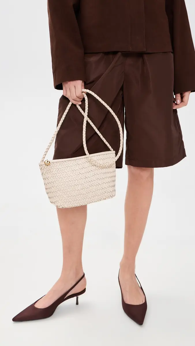 Madewell The Woven Crossbody Bag Vintage Muslin One Size | Thumbnail 3