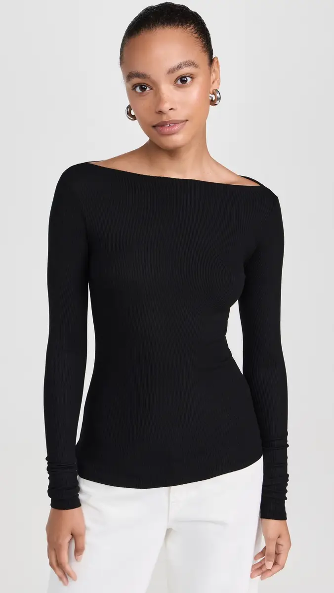 ENZA COSTA Silk Knit Boat Neck Top | Thumbnail 2 ENZA COSTA Silk Knit Boat Neck Top | Thumbnail 2
