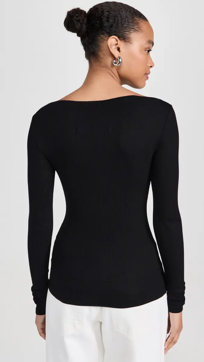 ENZA COSTA Silk Knit Boat Neck Top | Thumbnail 3 ENZA COSTA Silk Knit Boat Neck Top | Thumbnail 3