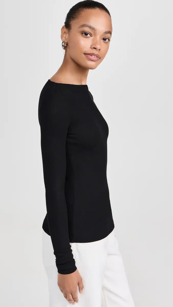 ENZA COSTA Silk Knit Boat Neck Top | Thumbnail 4 ENZA COSTA Silk Knit Boat Neck Top | Thumbnail 4