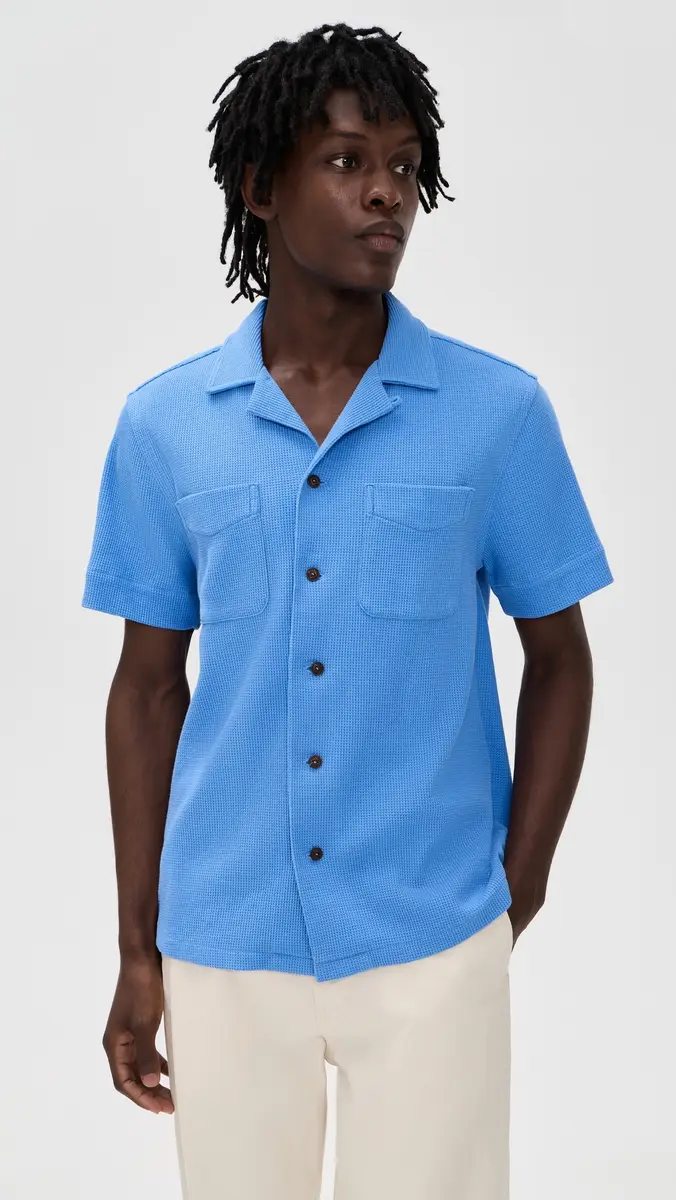 Polo Ralph Lauren Waffle Knit Andy Camp Shirt | Thumbnail 2 Polo Ralph Lauren Waffle Knit Andy Camp Shirt | Thumbnail 2