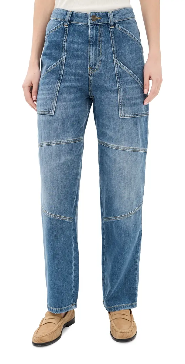 Ba&sh Carpenter Jeans Light Used Blue | Image 1 Ba&sh Carpenter Jeans Light Used Blue | Image 1