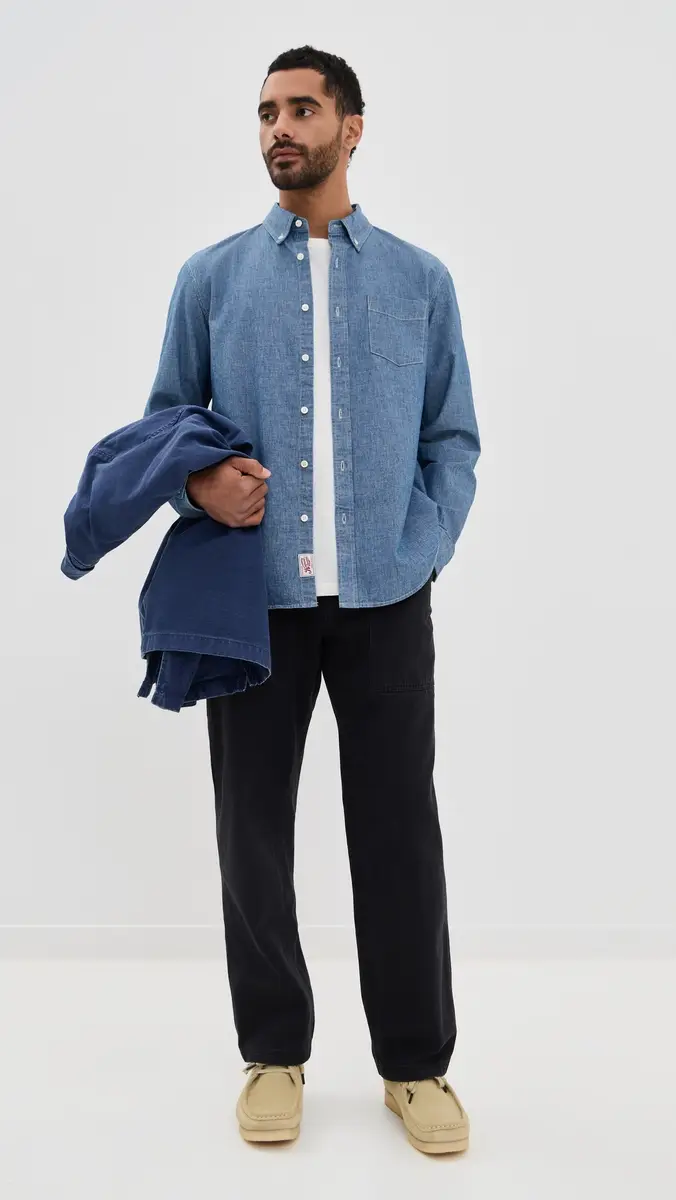 Alex Mill Mill Shirt In Washed Chambray Chambray Rinse Wash | Thumbnail 5 Alex Mill Mill Shirt In Washed Chambray Chambray Rinse Wash | Thumbnail 5