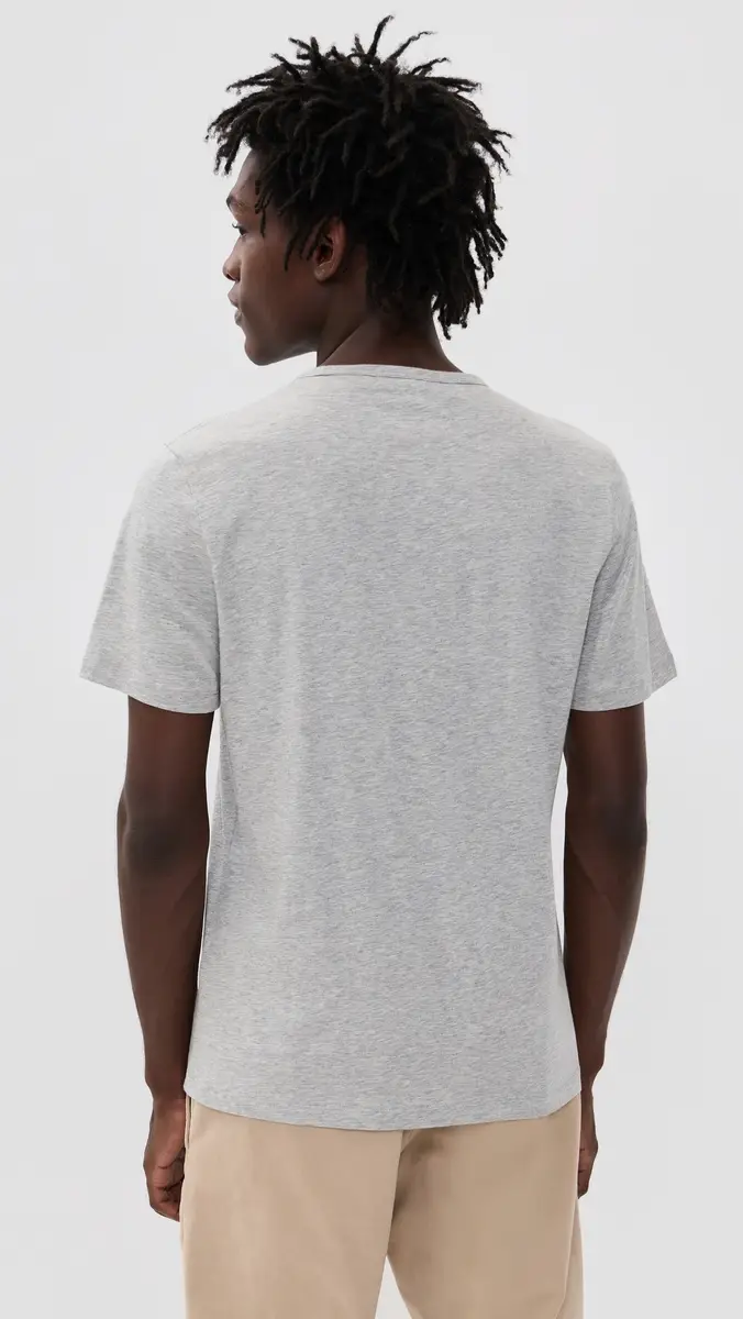 Theory Precise Cotton Tee Charcoal Heather | Thumbnail 3 Theory Precise Cotton Tee Charcoal Heather | Thumbnail 3