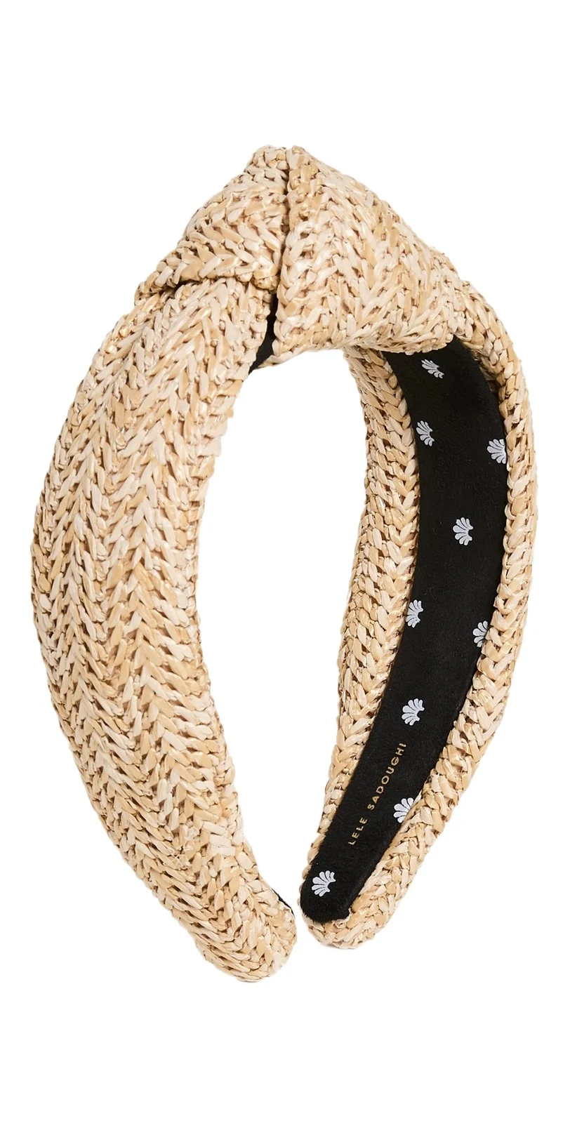 Lele Sadoughi Raffia Knotted Headband