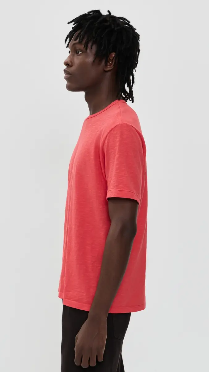 Alex Mill Standard T-Shirt In Slub Cotton Fire | Thumbnail 4