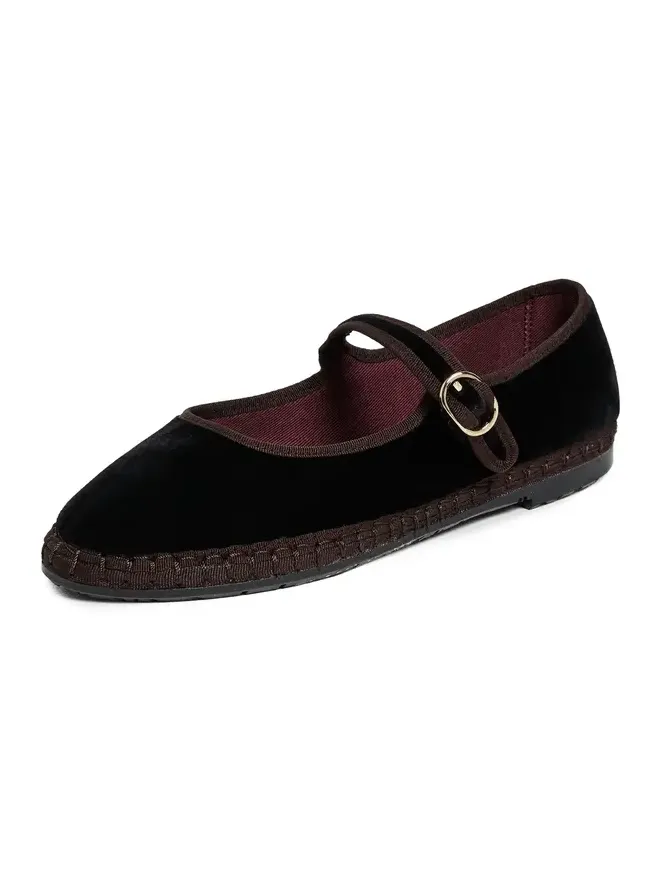 Sethe Velvet Mary Jane Flats Sethe Velvet Mary Jane Flats