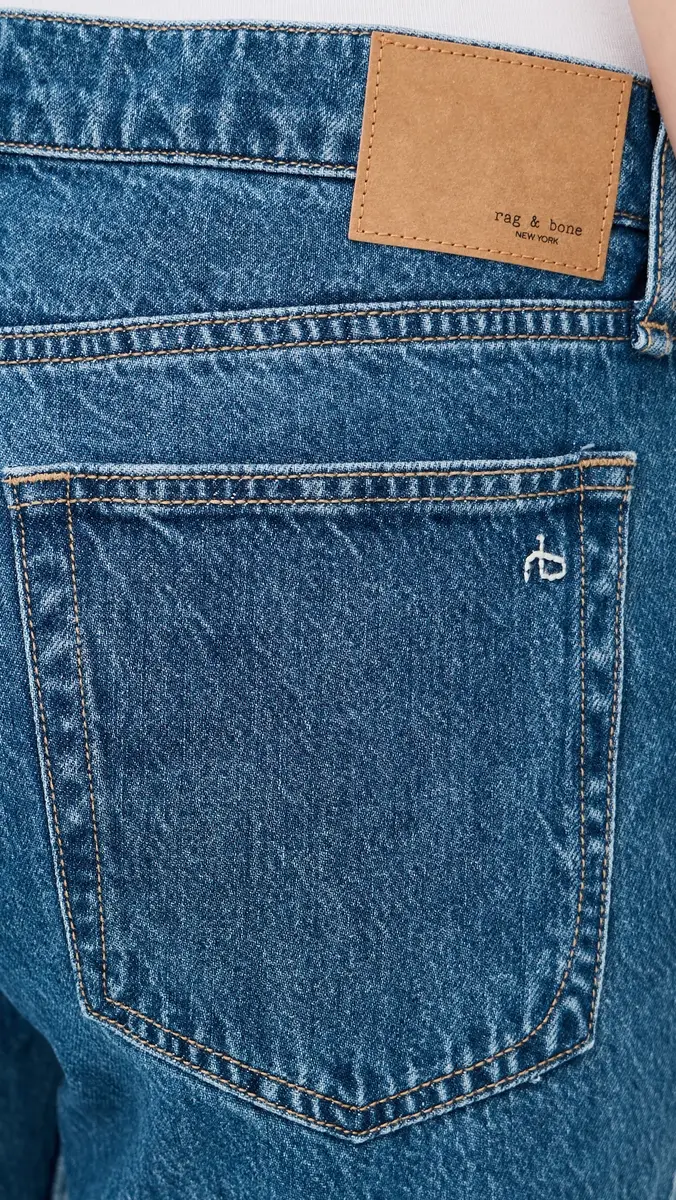 rag & bone Harlow Low-Rise Full Straight Jeans Park | Thumbnail 6