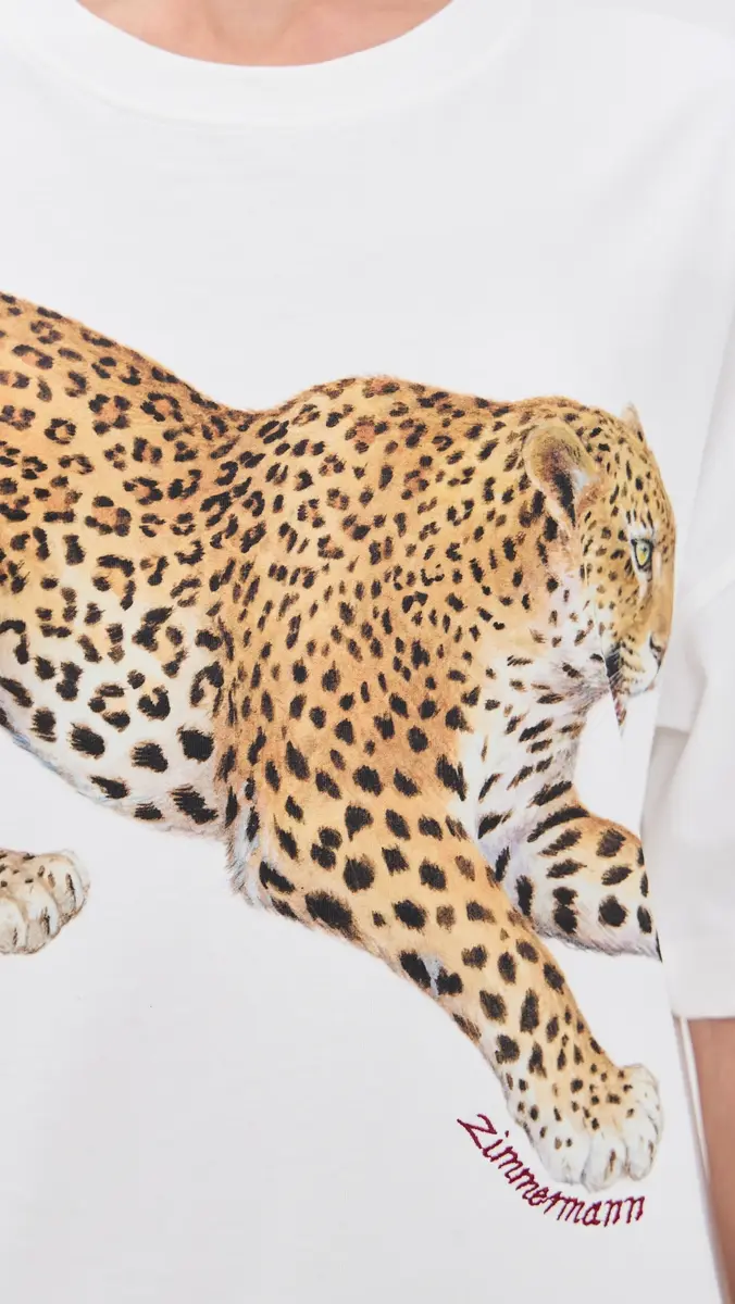 Zimmermann Printed Leopard Tee Leopard | Thumbnail 6 Zimmermann Printed Leopard Tee Leopard | Thumbnail 6
