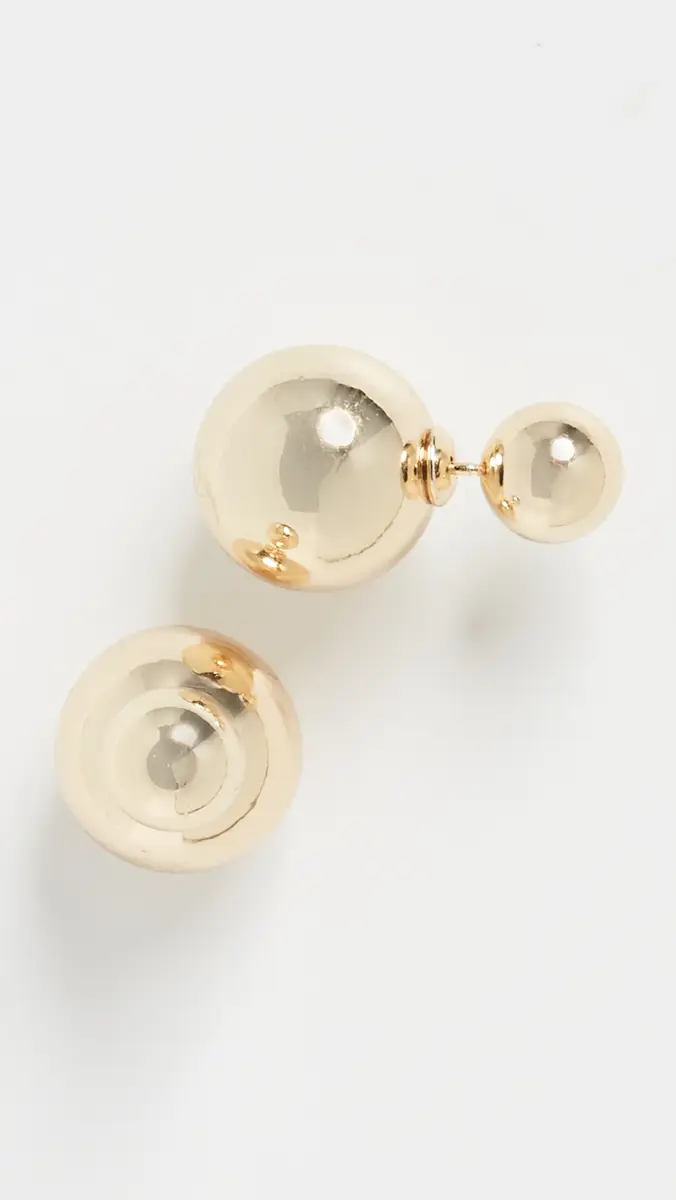 Shashi Double Ball Earrings | Thumbnail 2
