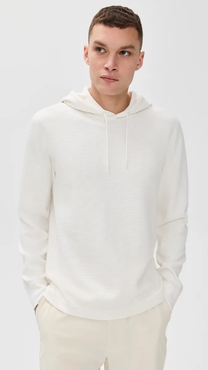 Reigning Champ Lightweight Waffle Standard Hoodie Championship White | Thumbnail 2 Reigning Champ Lightweight Waffle Standard Hoodie Championship White | Thumbnail 2