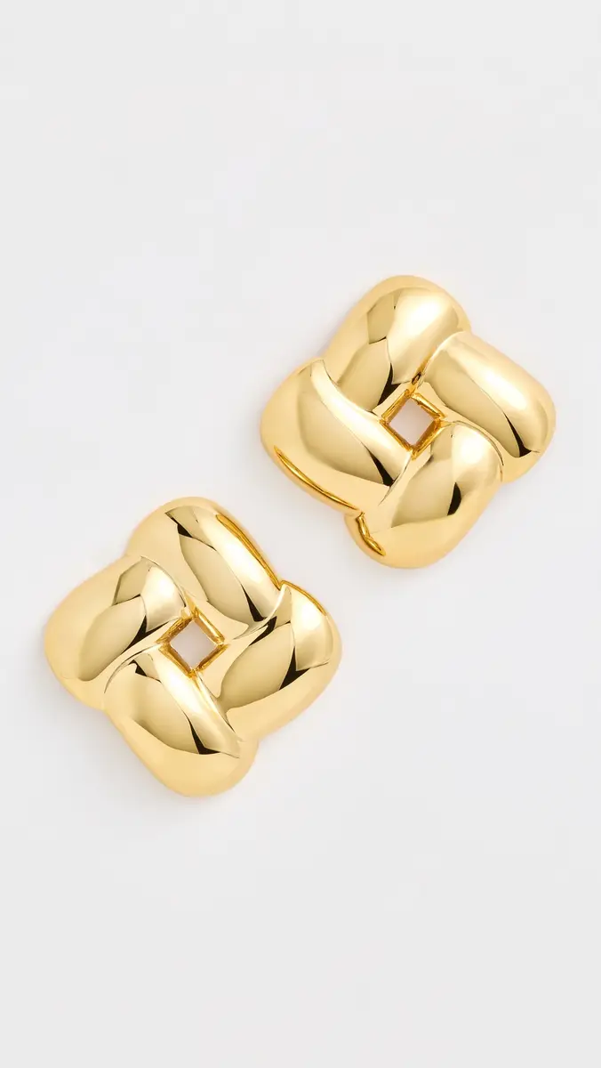 Jenny Bird Mega Woven Square Earrings | Thumbnail 2