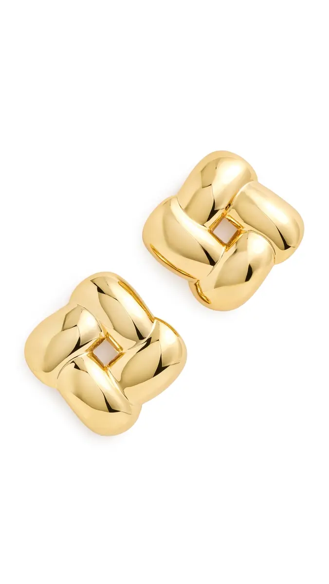 Jenny Bird Mega Woven Square Earrings | Thumbnail 5