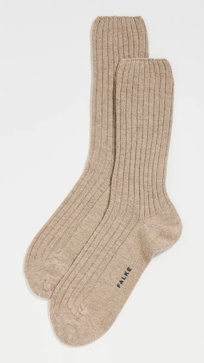 Falke Cosy Wool Special Edition Boot Socks Beige Melange | Thumbnail 2