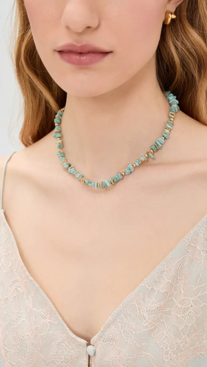 GAS Bijoux Aloha Amazonite Mini Necklace Turquoise One Size | Thumbnail 3 GAS Bijoux Aloha Amazonite Mini Necklace Turquoise One Size | Thumbnail 3