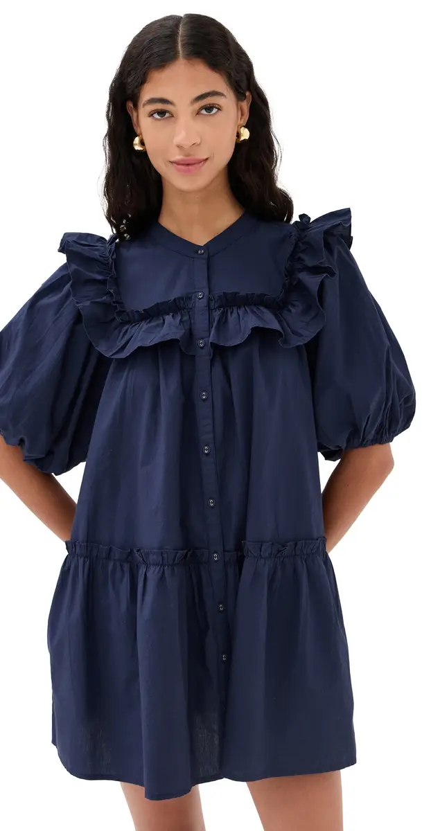 Cleobella Tatiana Mini Dress Navy | Image 1 Cleobella Tatiana Mini Dress Navy | Image 1