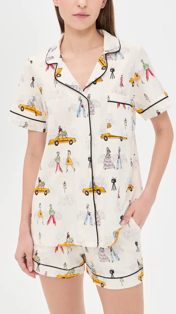 BedHead PJs Short Sleeve Short Pajama Set Fashion Week | Thumbnail 2 BedHead PJs Short Sleeve Short Pajama Set Fashion Week | Thumbnail 2