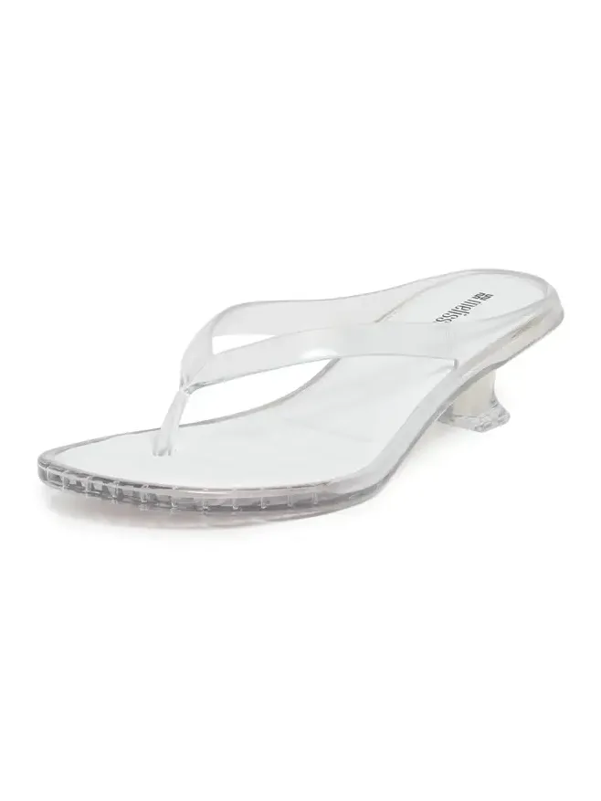 Melissa Jelly Kitten Heel Flip Flops