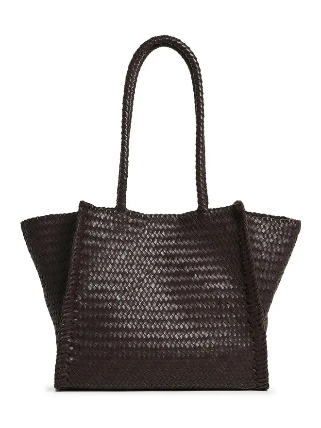 The Lexington Tote in Woven Leather