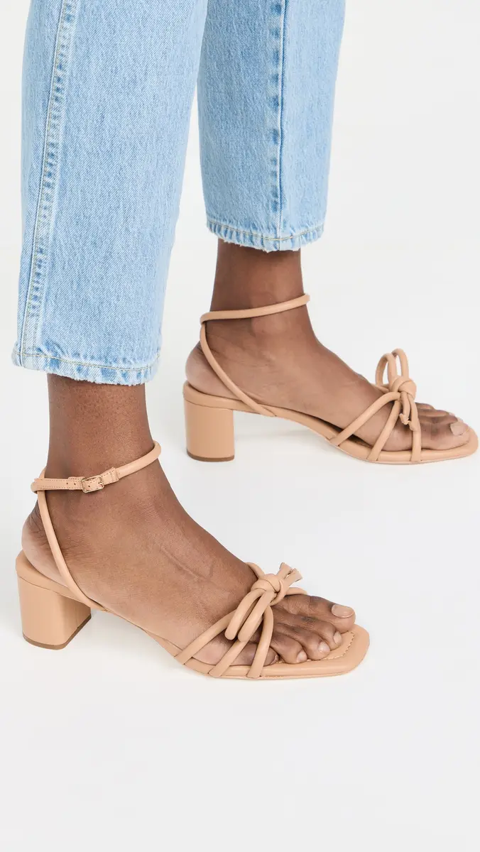 Loeffler Randall Mikel Leather Bow Mid-Heel Sandals | Thumbnail 4 Loeffler Randall Mikel Leather Bow Mid-Heel Sandals | Thumbnail 4