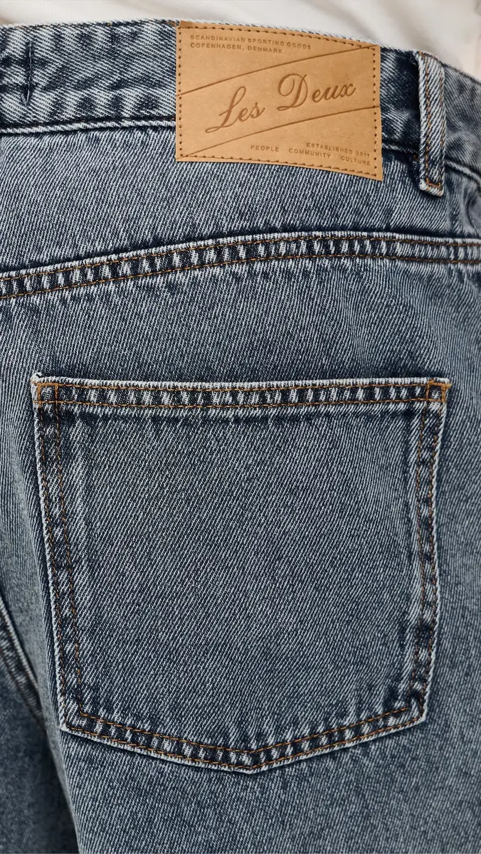 Les Deux Ryder Ice Blue Denim Shorts 9 Light Indigo Wash | Thumbnail 6 Les Deux Ryder Ice Blue Denim Shorts 9 Light Indigo Wash | Thumbnail 6