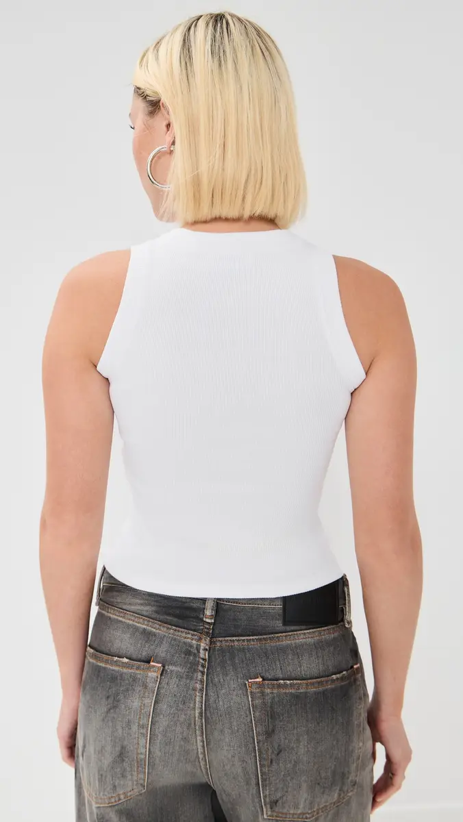 Off-White Off Stamp Rib Round Tank Top | Thumbnail 3