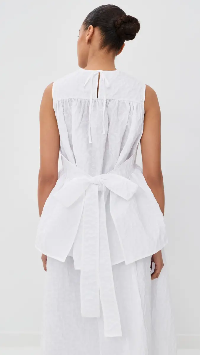 Cecilie Bahnsen Bea Top White | Thumbnail 3 Cecilie Bahnsen Bea Top White | Thumbnail 3