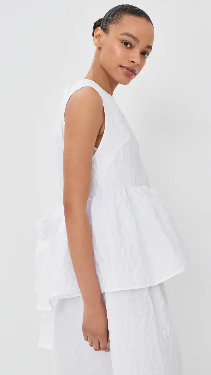 Cecilie Bahnsen Bea Top White | Thumbnail 4 Cecilie Bahnsen Bea Top White | Thumbnail 4