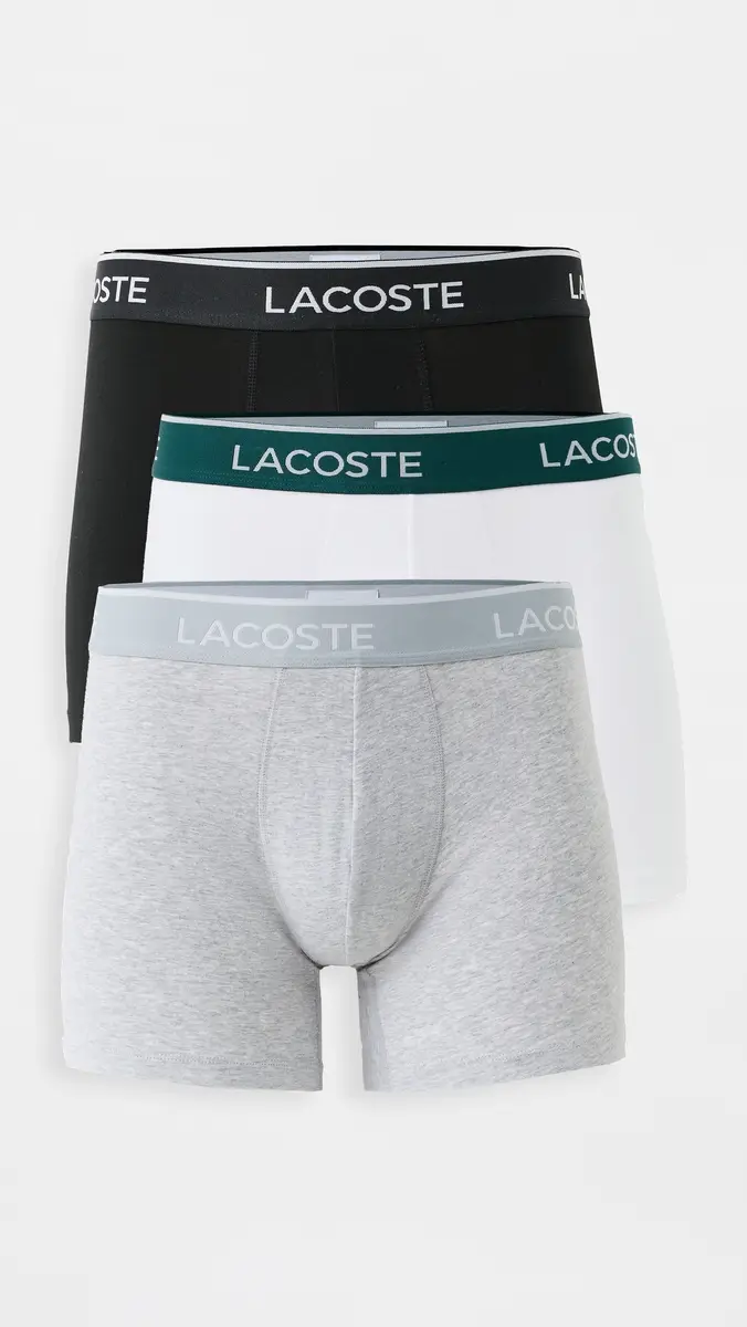 Lacoste Cotton Stretch Jersey Boxer Briefs 3 Pack | Thumbnail 2