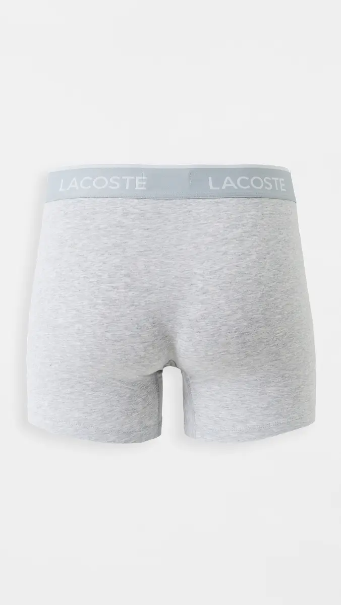 Lacoste Cotton Stretch Jersey Boxer Briefs 3 Pack | Thumbnail 3