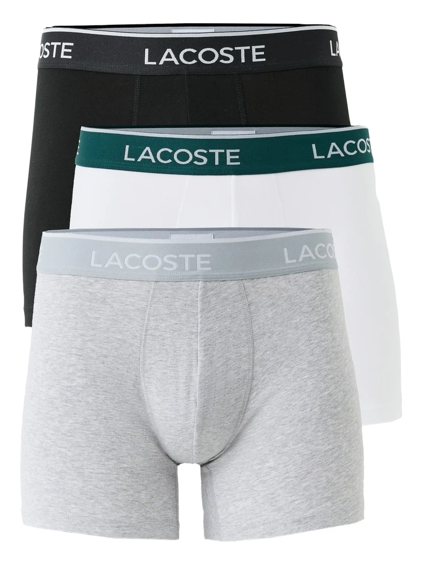Lacoste Cotton Stretch Jersey Boxer Briefs 3 Pack