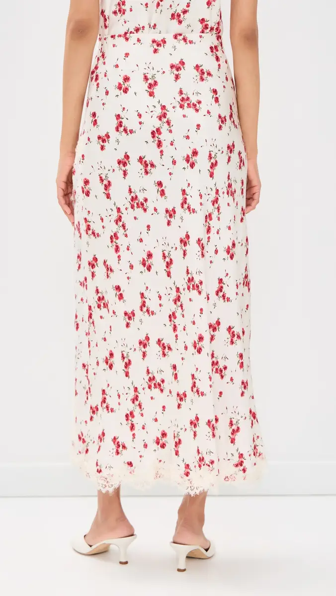 CAMI NYC Teagan Hammered Satin Skirt Candied Rose | Thumbnail 3 CAMI NYC Teagan Hammered Satin Skirt Candied Rose | Thumbnail 3